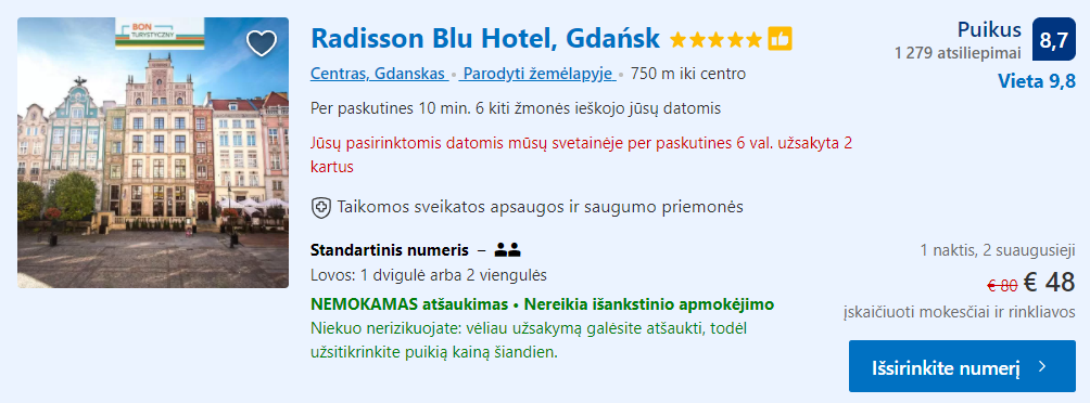 Viešbutis Gdanskas