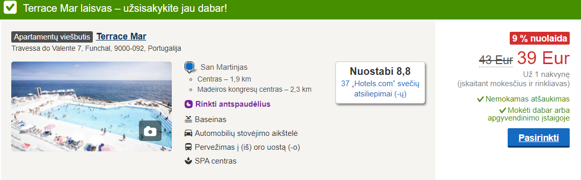 viešbutis madeira