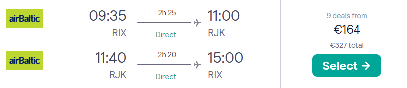 skrydis rijeka