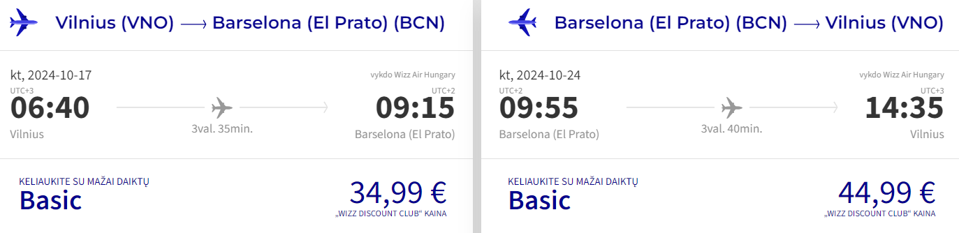 skrydis barselona