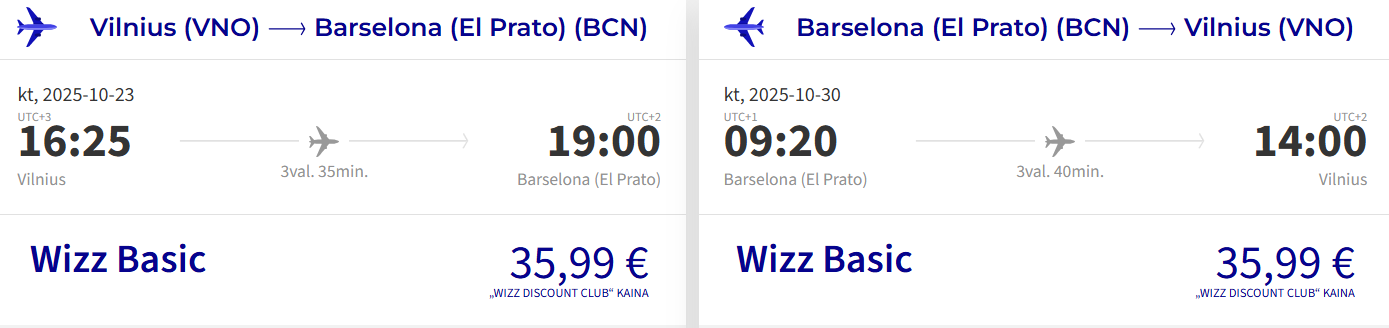 skrydis barselona