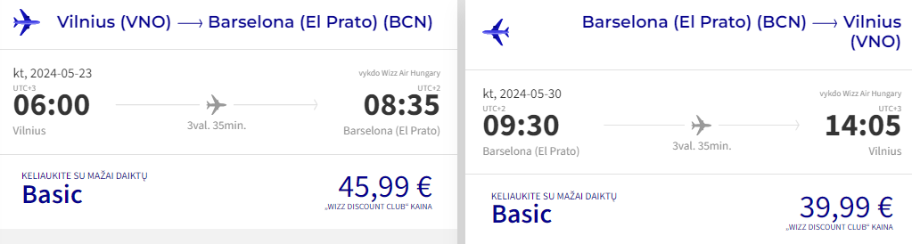 skrydis barselona