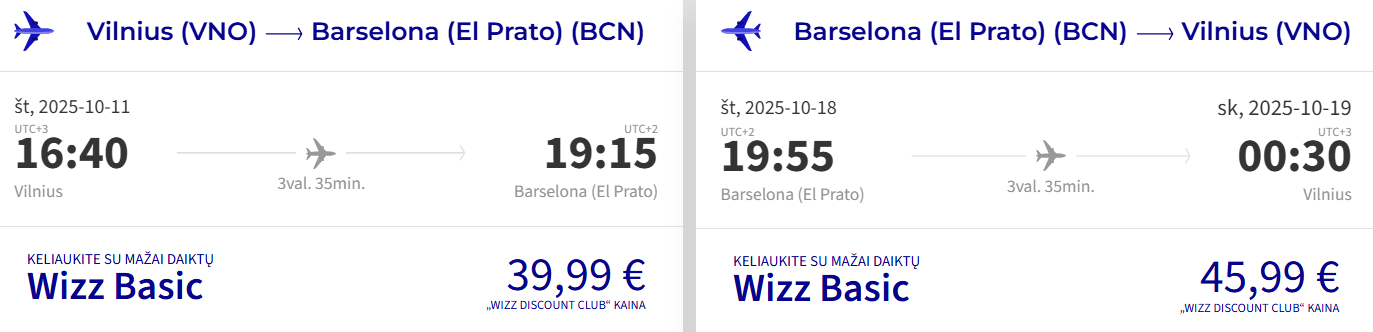 skrydis barselona