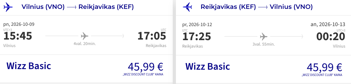 skrydis islandija