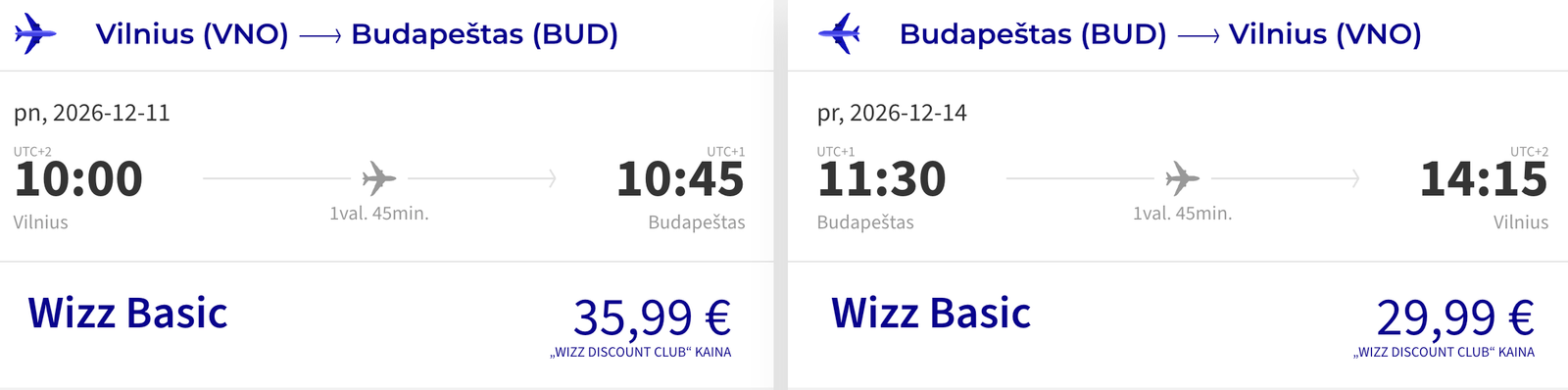skrydis budapeštas